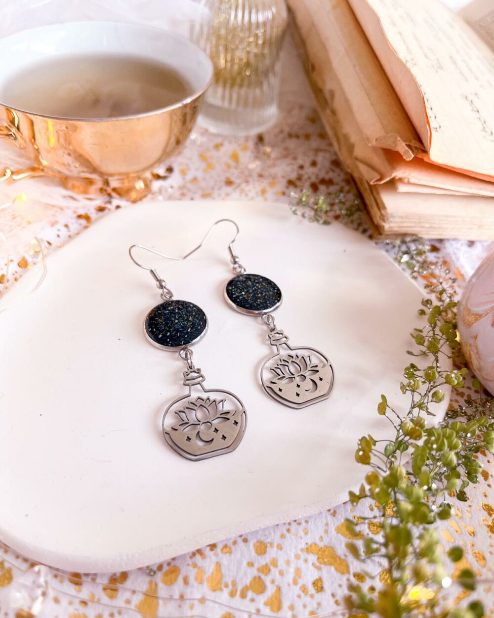 Boucles d'oreilles Apaisement Argenté