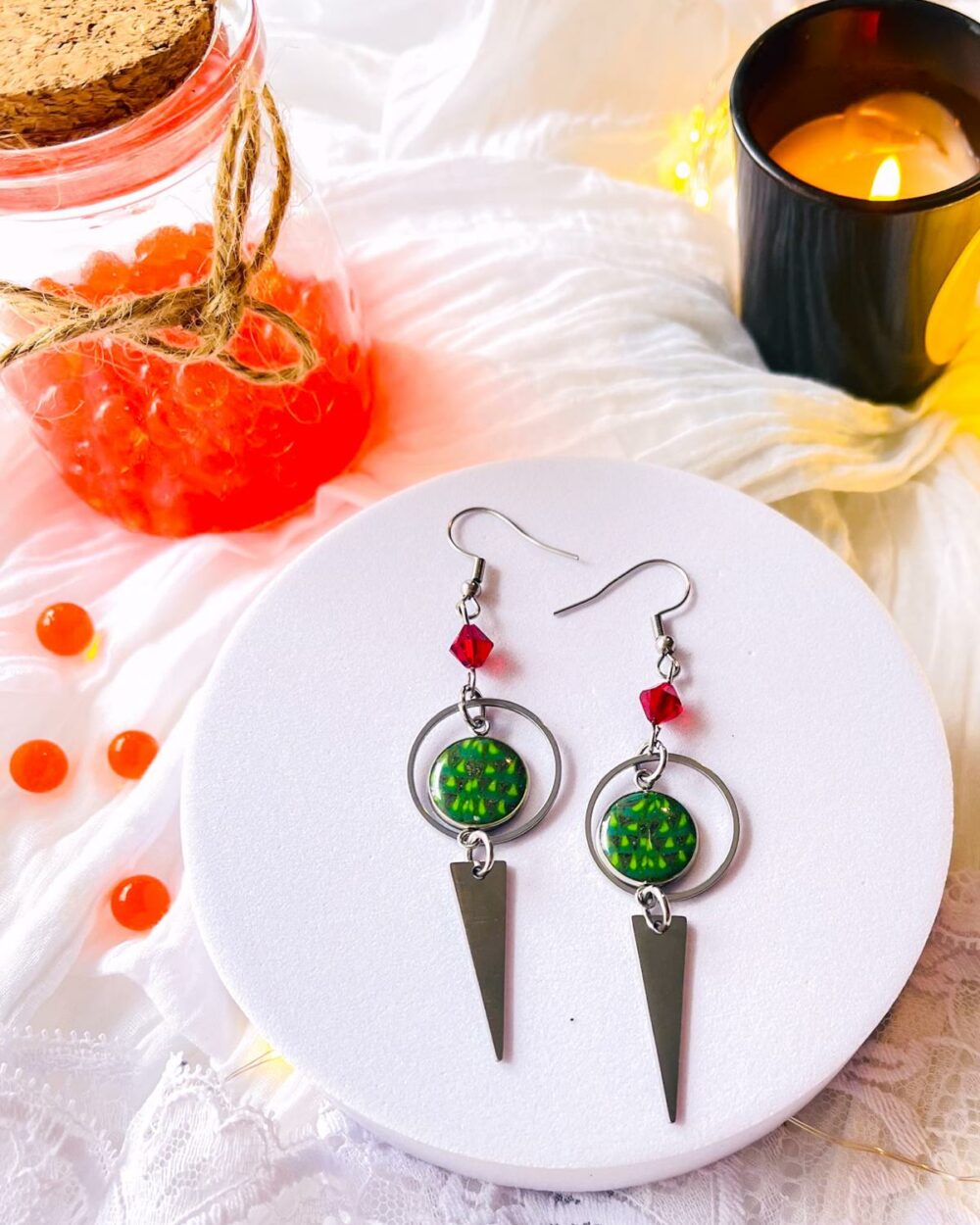 Boucles d'oreilles Peau de Lave – Image 4
