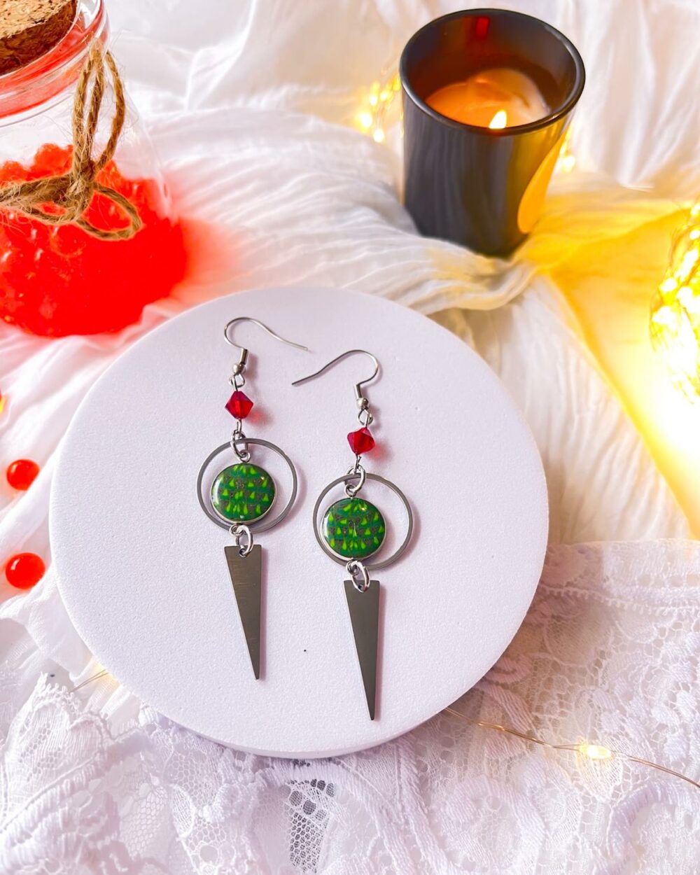 Boucles d'oreilles Peau de Lave – Image 3