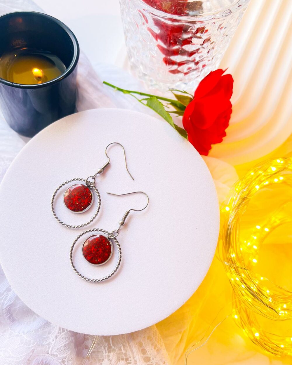 Boucles d'oreilles Cercle Enchanté – Image 3