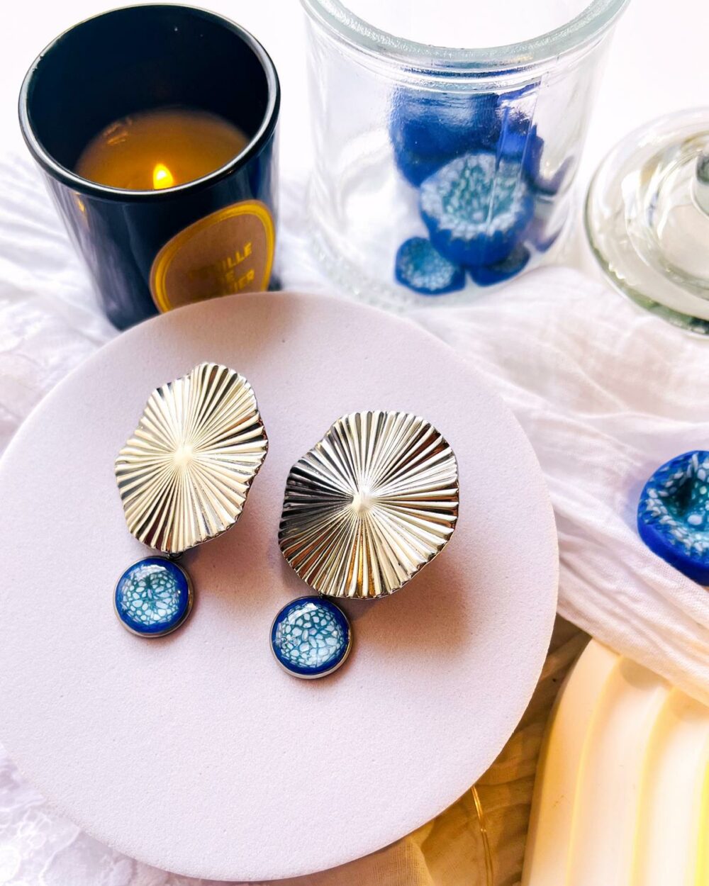 Boucles d'oreilles Écume de Lune – Image 3