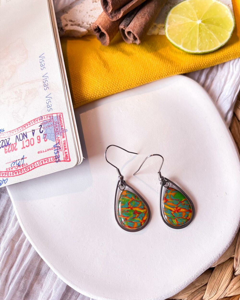 Boucles d'oreilles Paradis Tropical