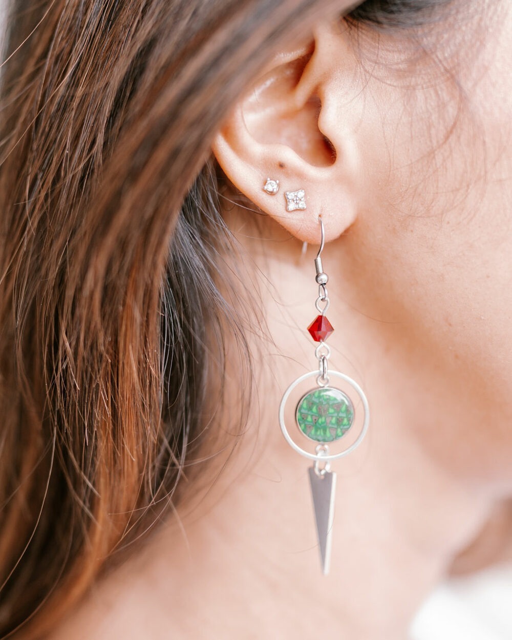 Boucles d'oreilles Peau de Lave – Image 2