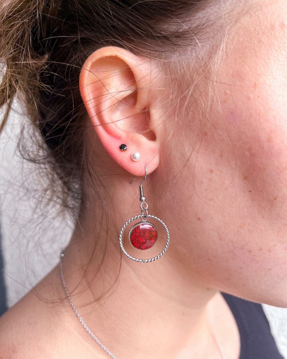 Boucles d'oreilles Cercle Enchanté – Image 2