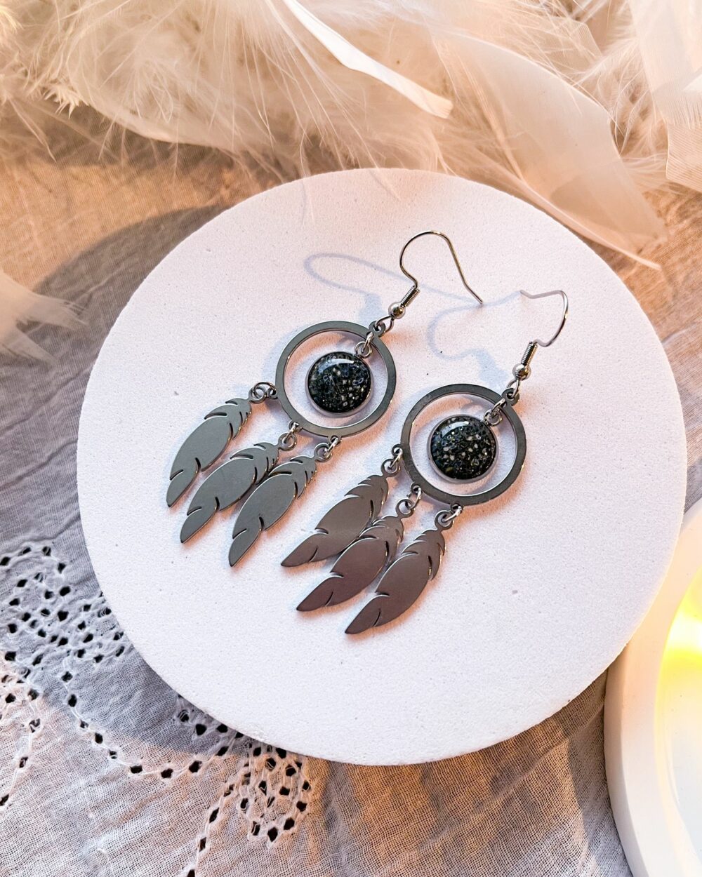 Boucles d'oreilles Plumes Vagabondes – Image 3