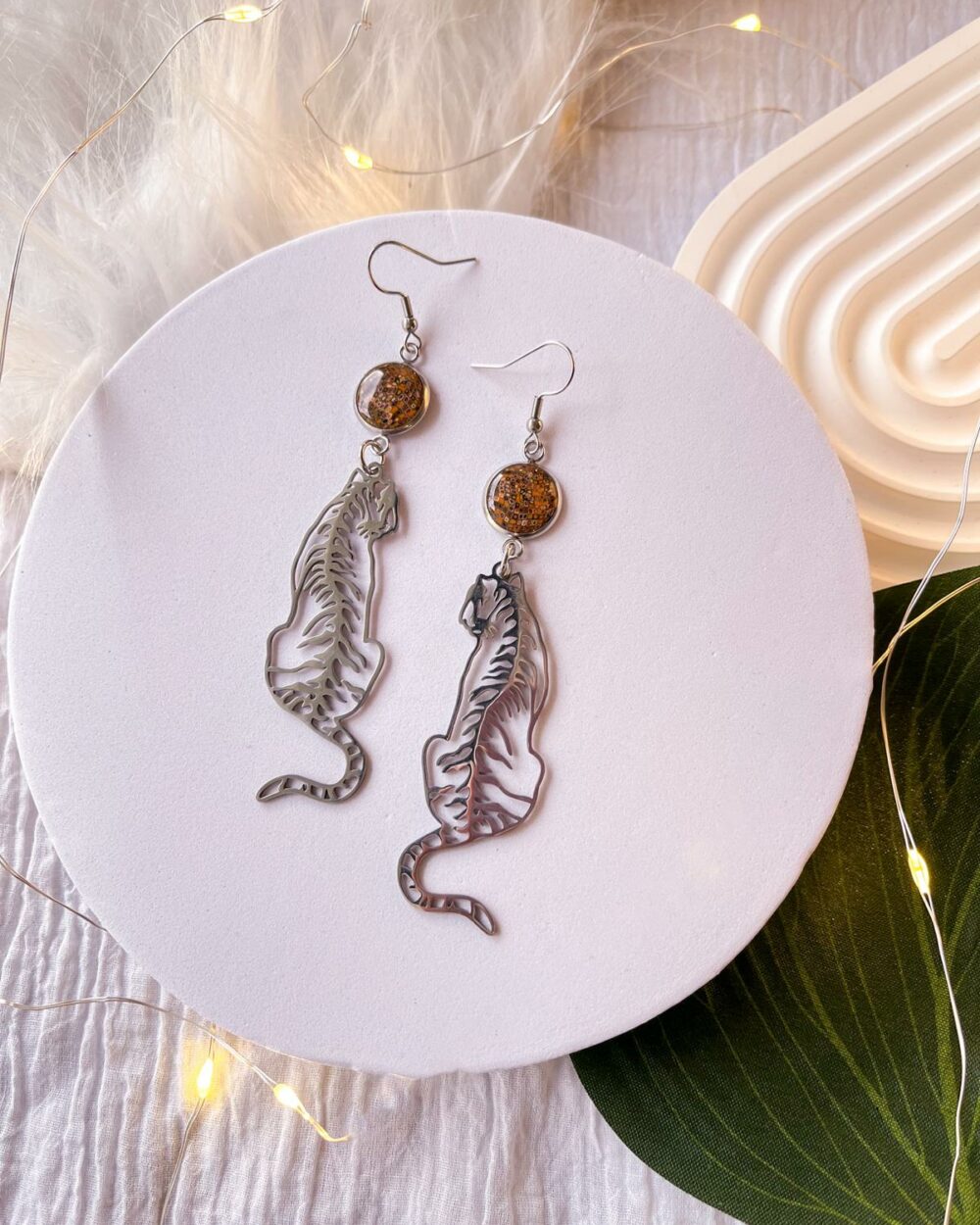 Boucles d'oreilles Rayures de Feu