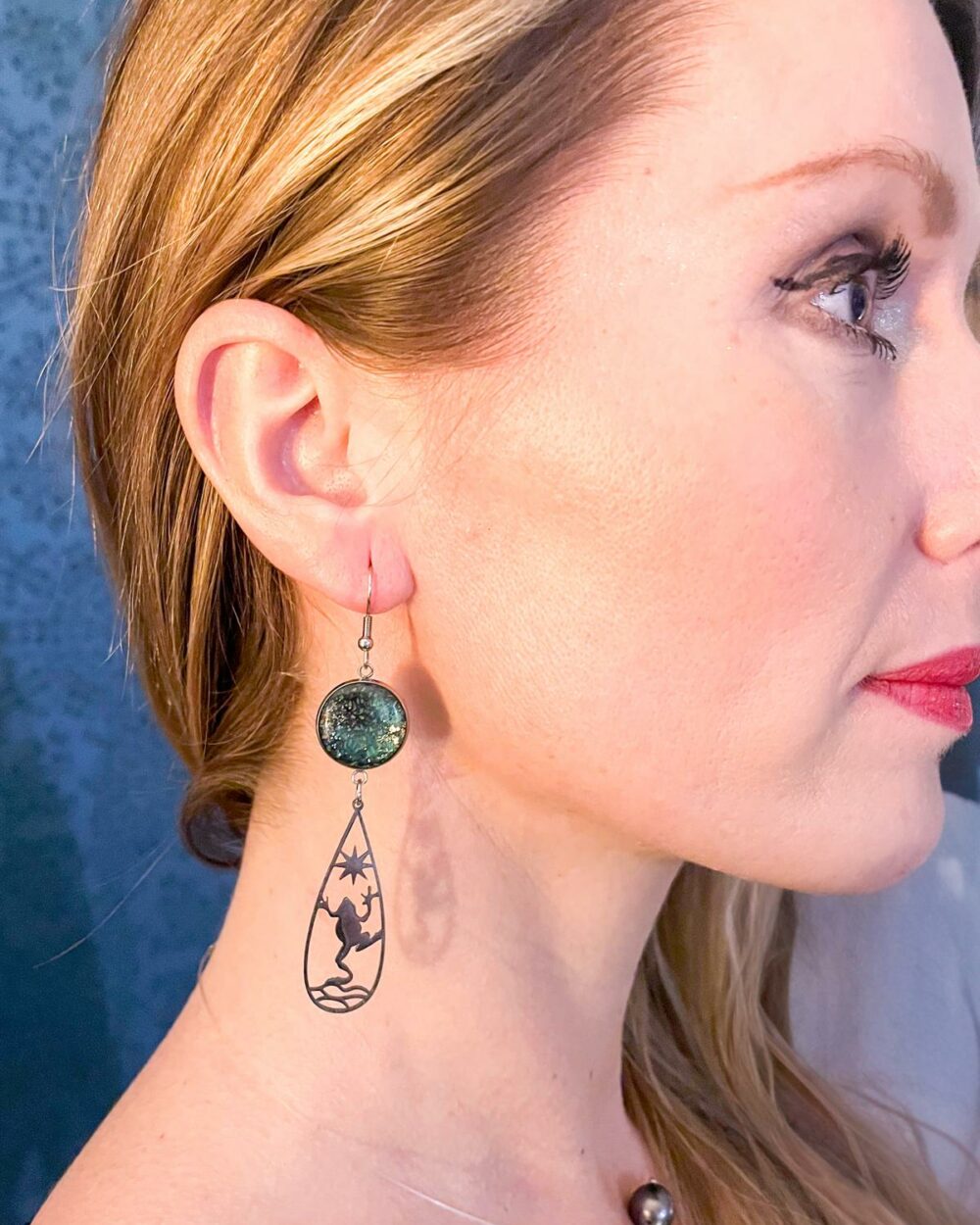 Boucles d'oreilles Audace Argentée – Image 2