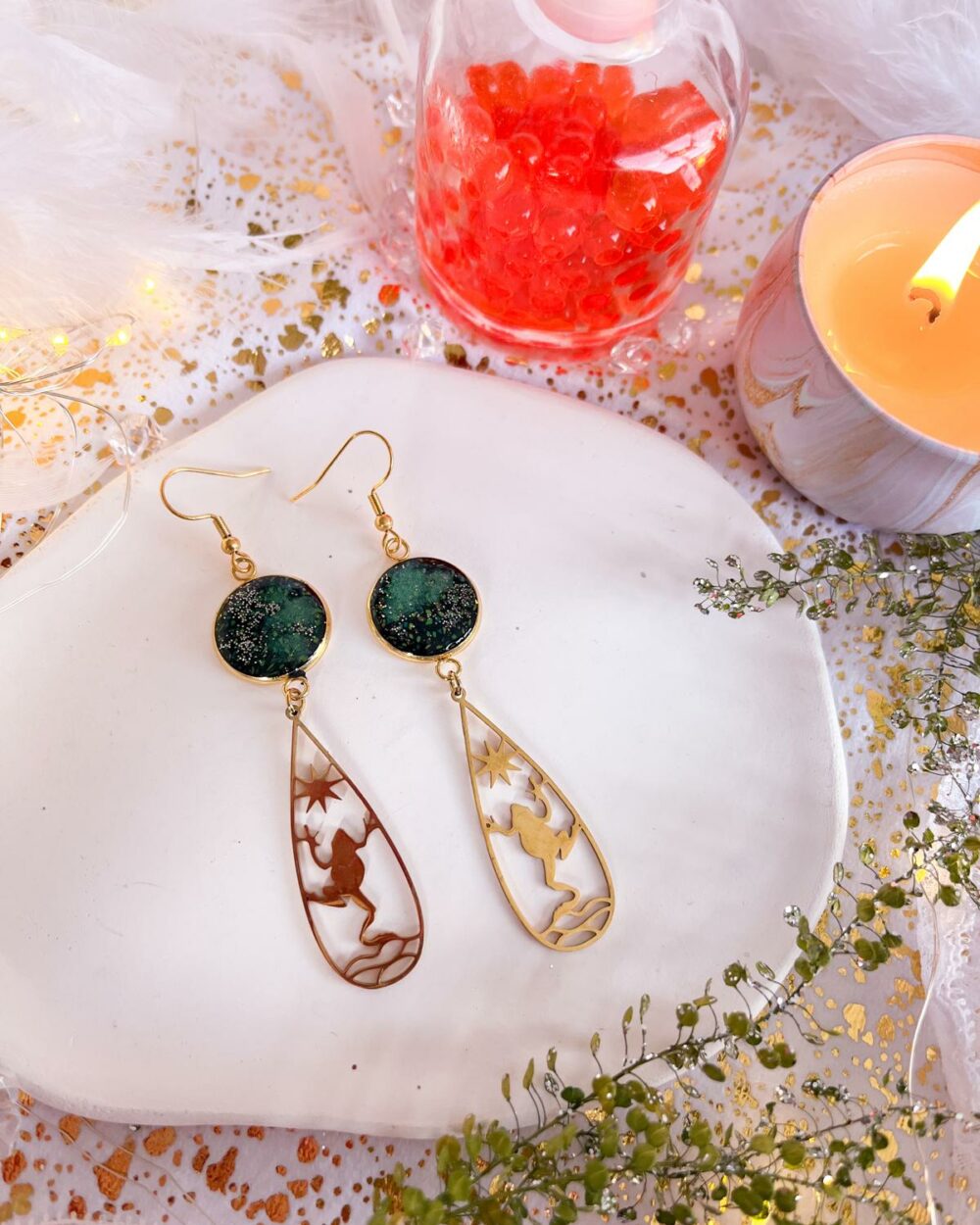 Boucles d'oreilles Audace Dorée – Image 3