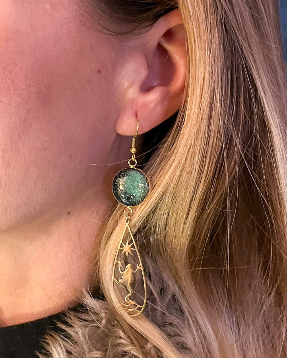 Boucles d'oreilles Audace Dorée – Image 4