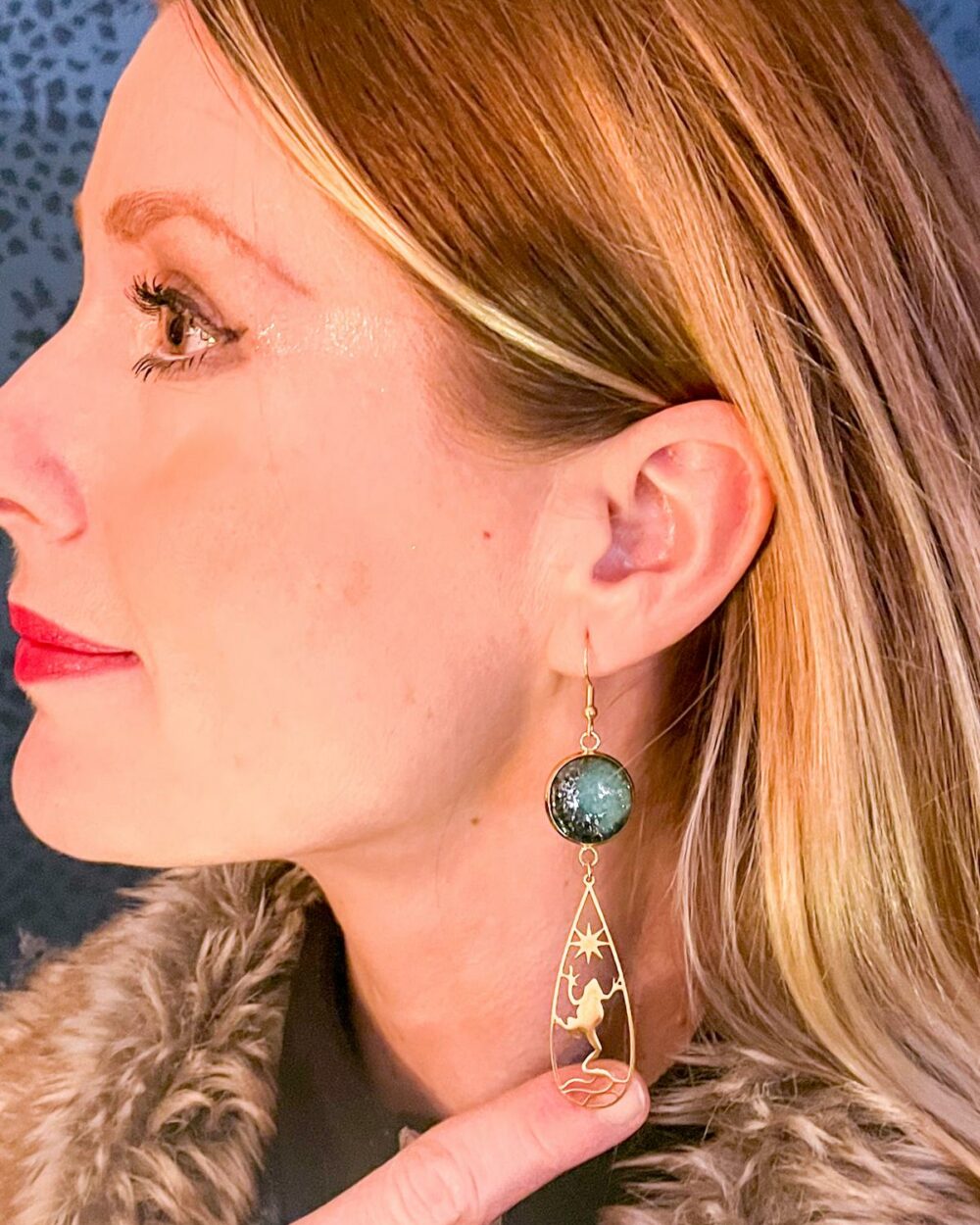 Boucles d'oreilles Audace Dorée – Image 2