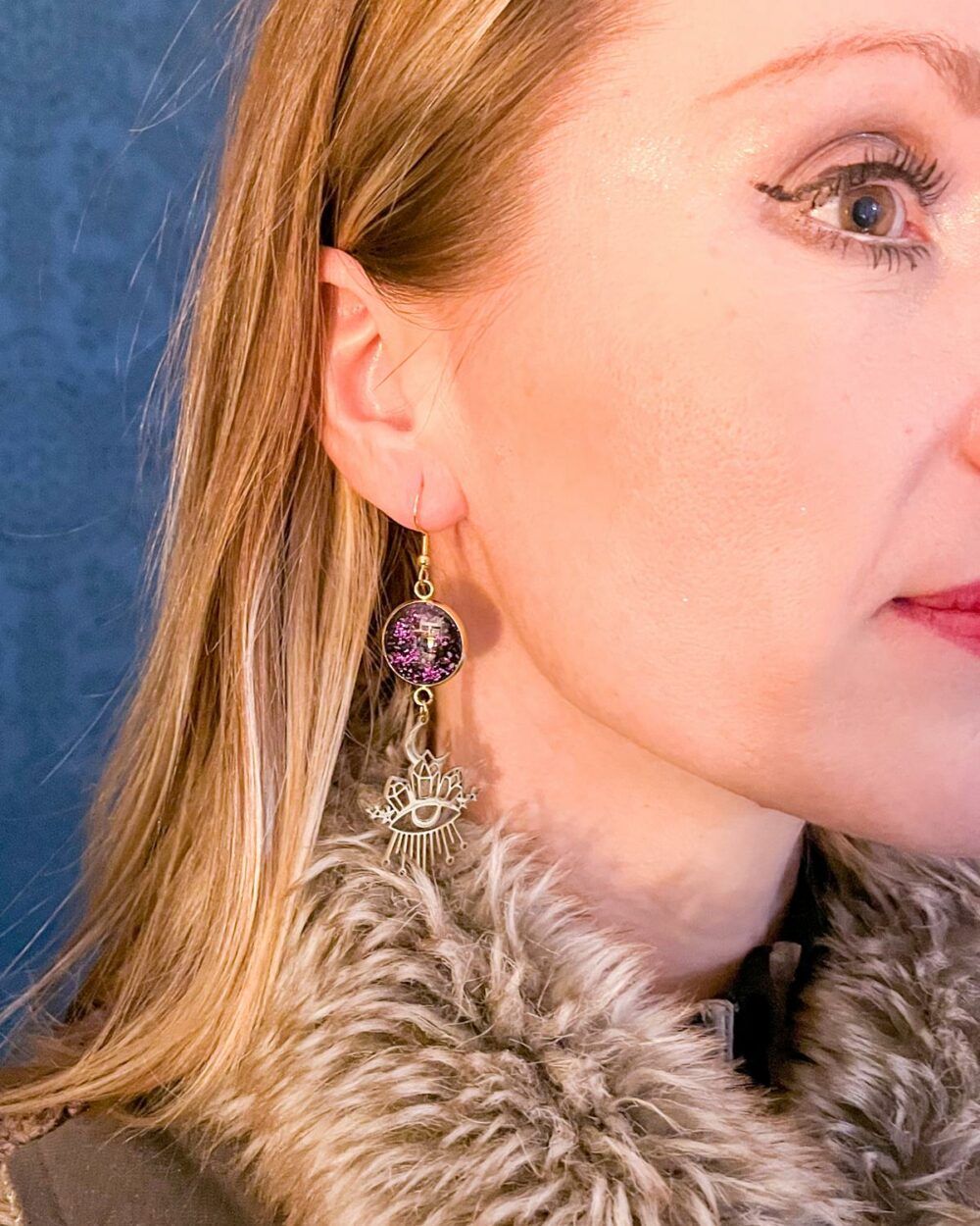 Boucles d'oreilles Clairvoyance Argentée – Image 3