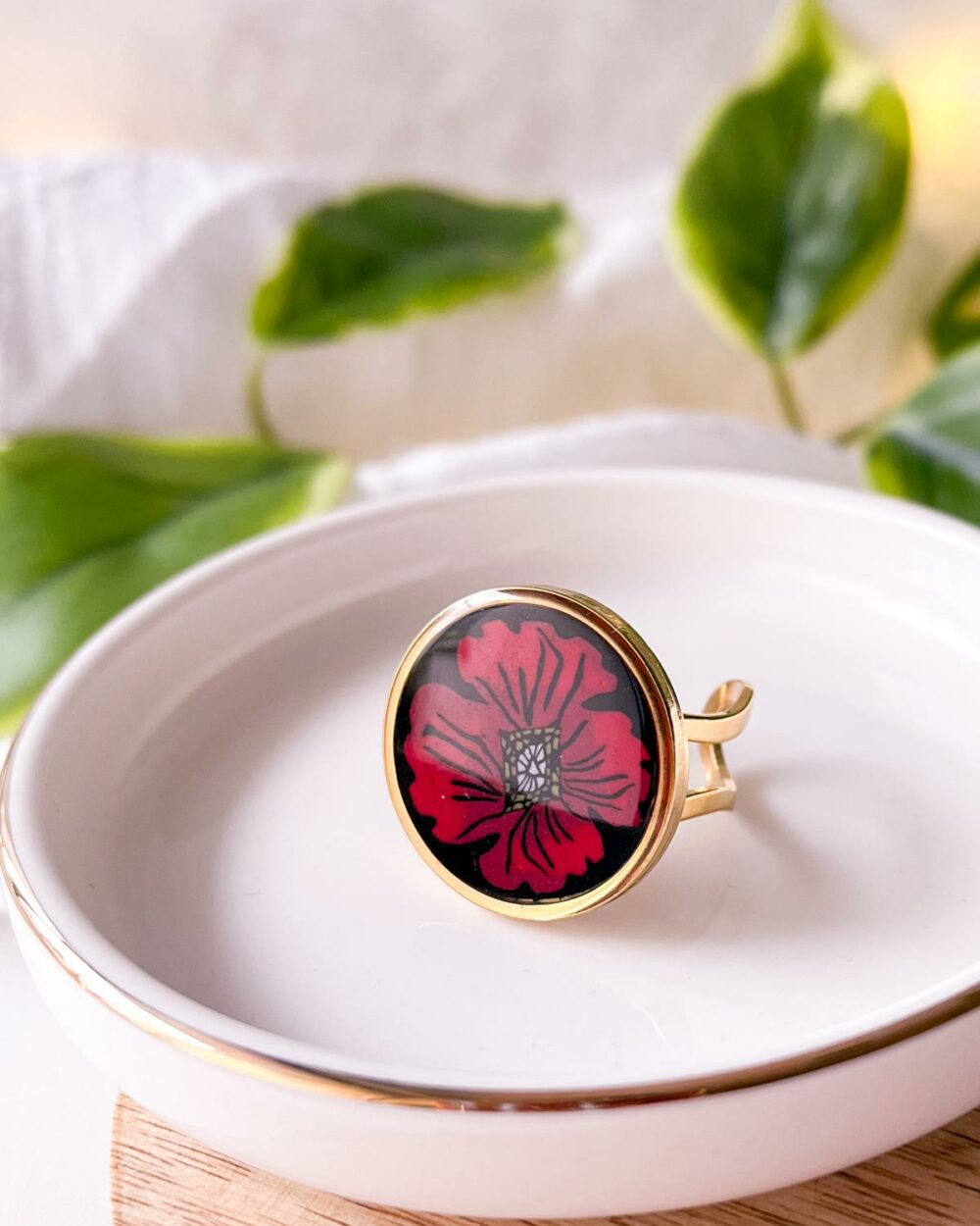 Bague Éclat de Coquelicot