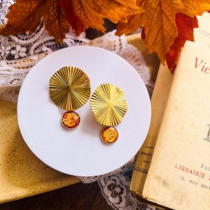 boucles-d-oreille-acier-inoxydable-artisanaux-polymere-saisons-automne-chant-des-feuilles